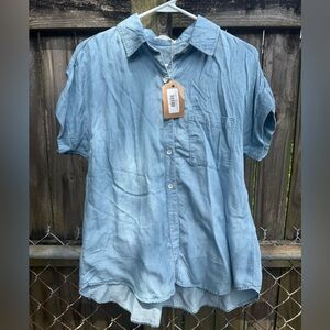 Light Blue Women’s Casual Shirt Button Down